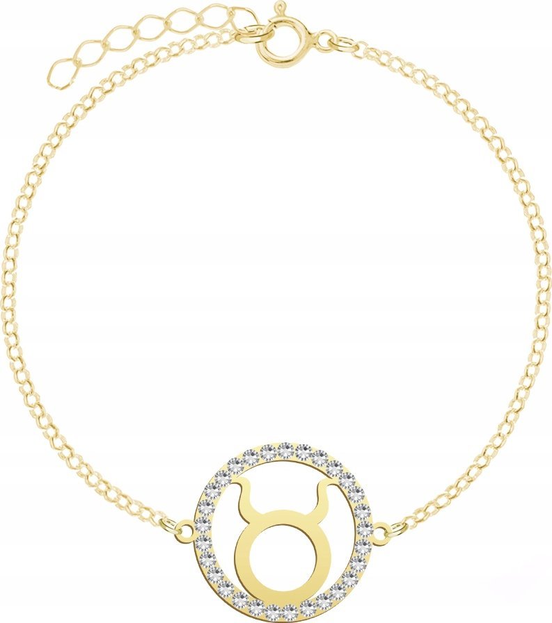 Radziszewska Jewellery Pozłacana Bransoletka Znak Zodiaku BYK DEDYKACJA