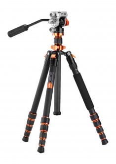 Statyw video K&F Concept O255C4 z głowicą FH-03