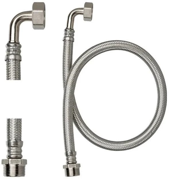 Zestaw 2 sztuk - wąż bez otuliny DN20 z końcówkami NO1 / NO1 L=500 (S)