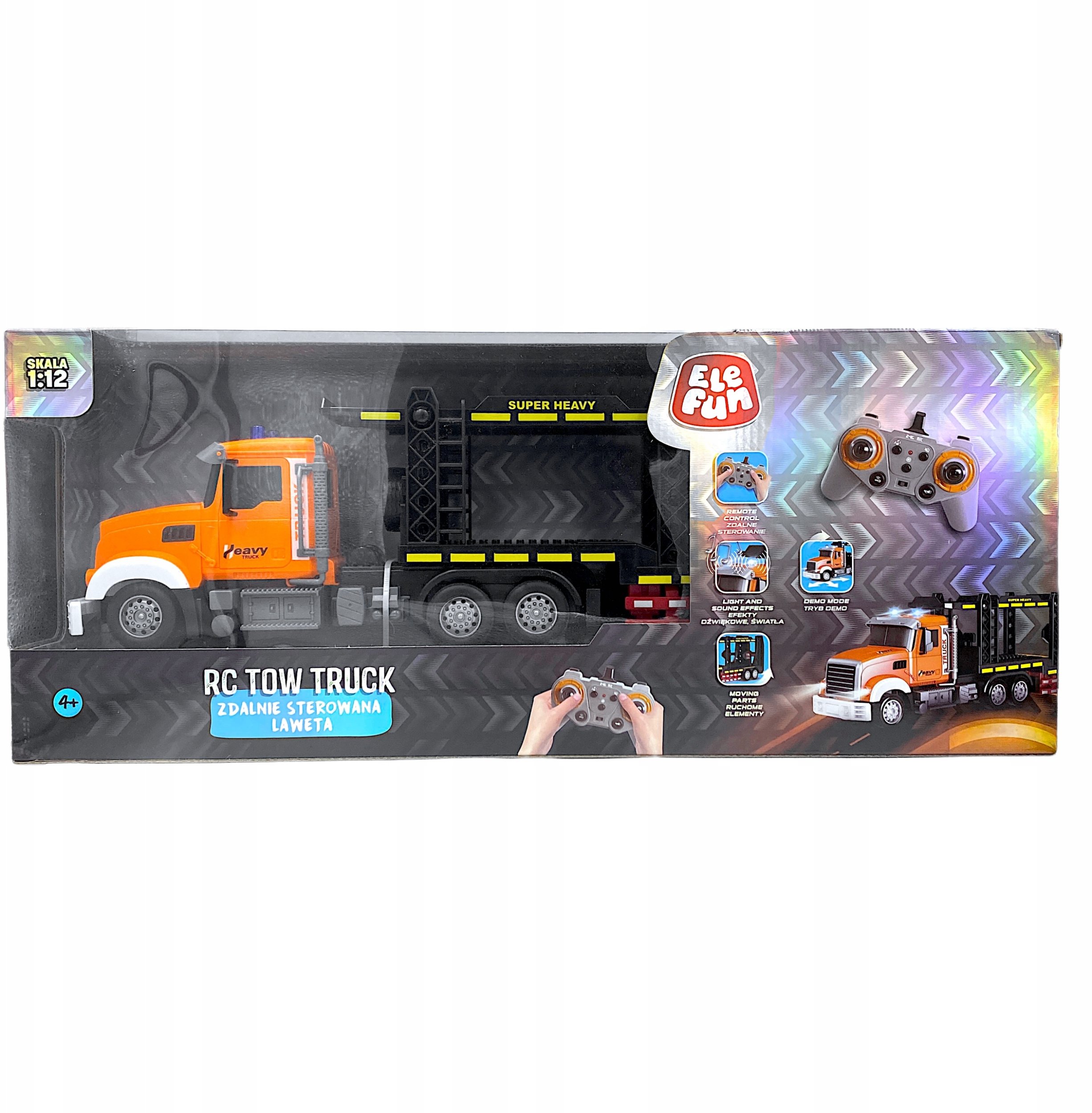 Elefun Zdalnie sterowana ciężarówka - laweta 2,4GHz