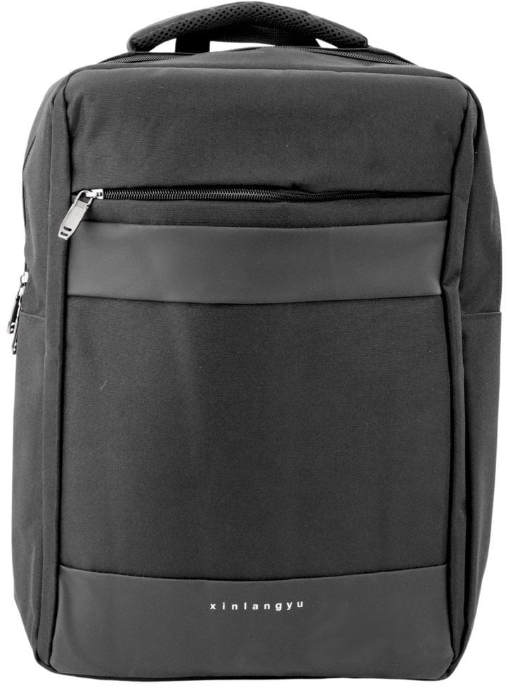 Plecak Miejski Biznesowy USB Przegroda Środkowa Czarny 14L