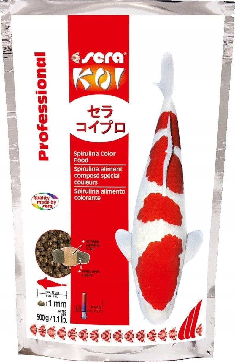 Sera KOI PROF. SPIRULINA COLOR FOOD 500G