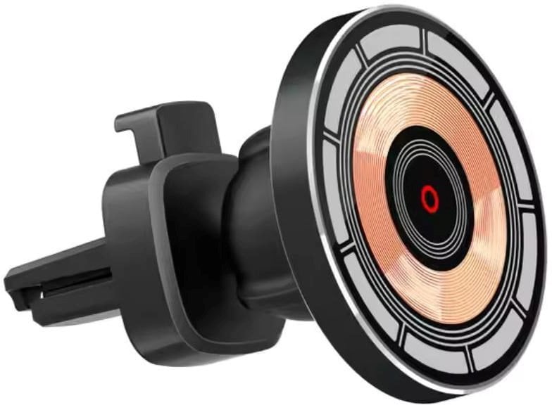 Ładowarka 1stCOOL Bezprzewodowa QI nabiječka 15W, do samochodu, MagSafe, USB-C, czarny