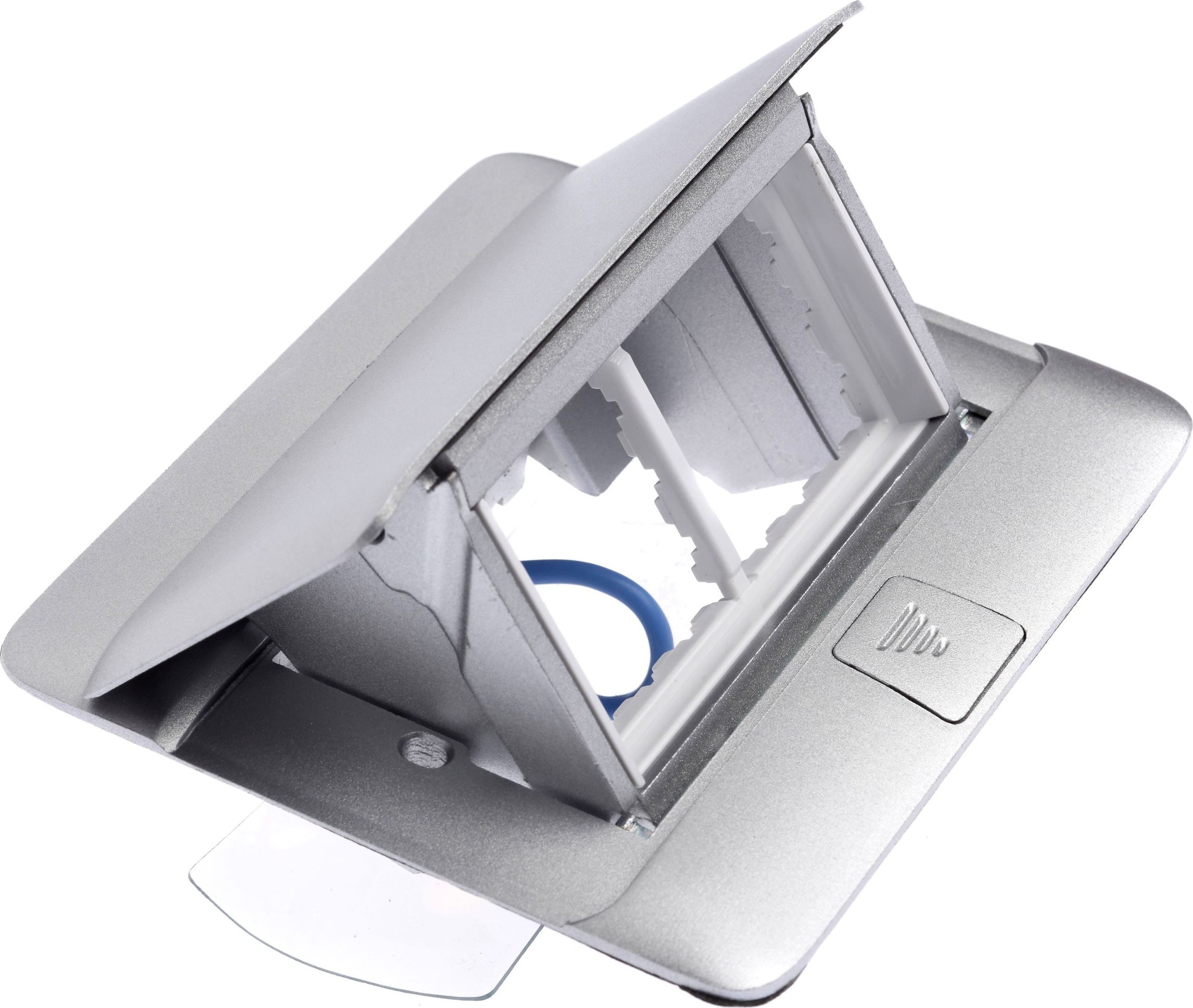 Legrand Pop-up Puszka podłogowa 100 x 122 x 61,2mm 4-modułowa aluminium (054011)