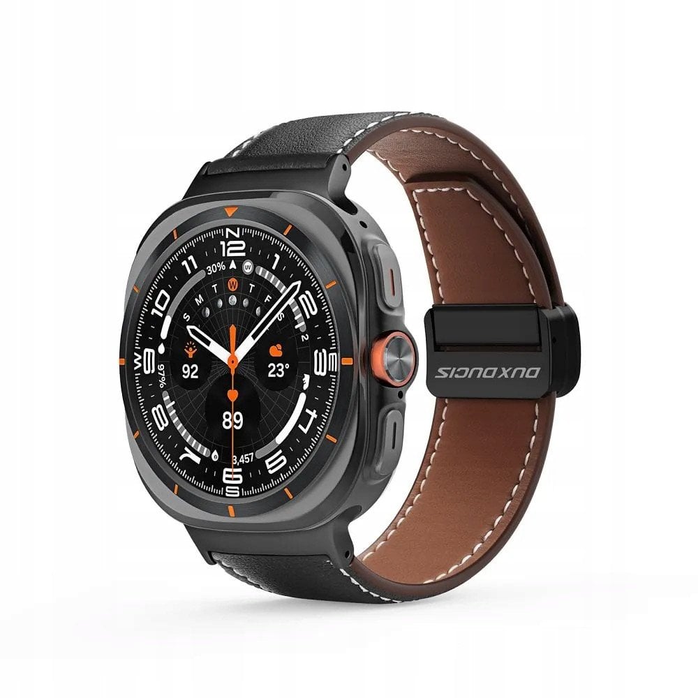 DUX DUCIS pasek YA skórzany 47 mm czarny