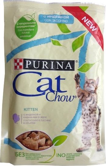 Purina Cat Chow Kitten Indyk i cukinia saszetka 85g