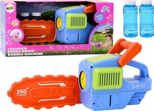 LeanToys Maszynka Do Baniek Mydlanych Piła Łańcuchowa Niebieska