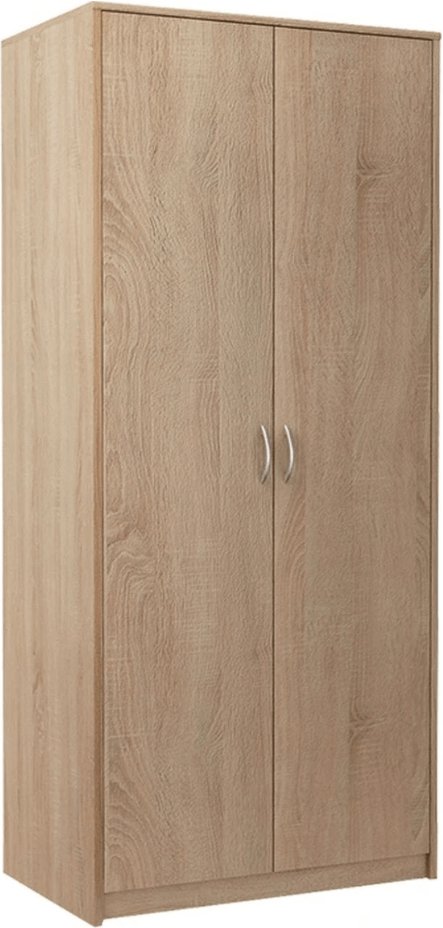 Tyletegotu Nowoczesna szafa do sypialni, 85x55x193 cm, dąb sonoma, mat