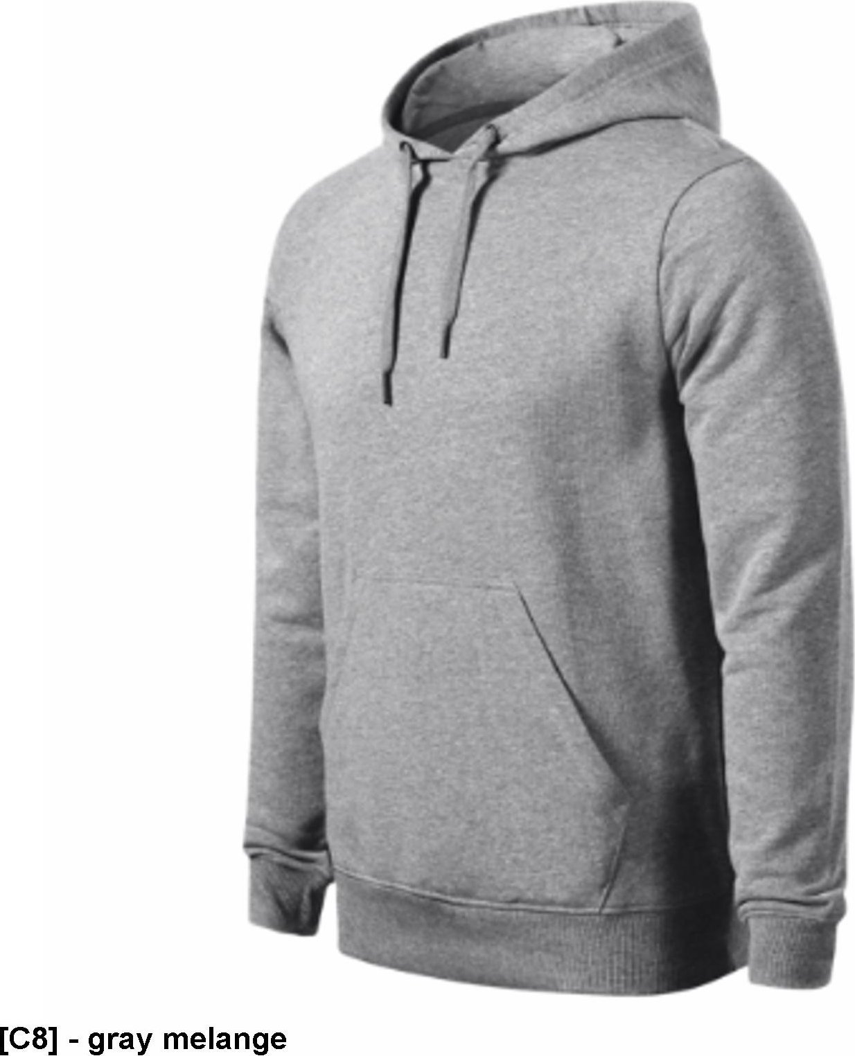 MALFINI Break (GRS) - ADLER - Break (GRS) - Bluza męska, 280 g/m2, 80 % bawełna, 20 % GRS poliester z recyklingu - gray melange L