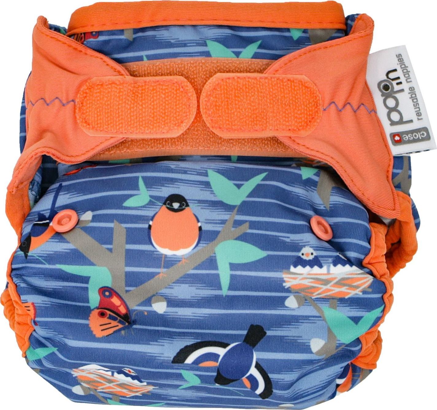 Close Caboo Otulacz, pieluszka wielorazowa z rzepami Twilight Garden 3-16 kg, 1 szt.