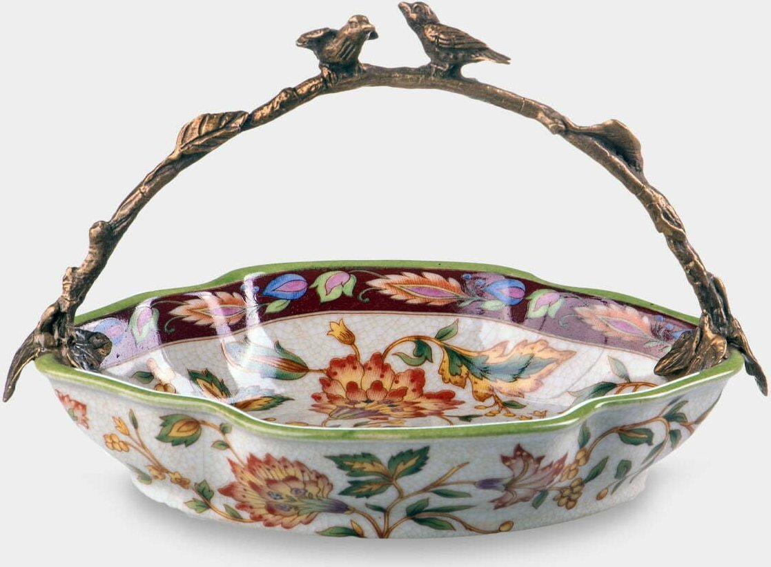 rzezbyzbrazu Porcelanowa Misa z Ptaszkami Mała Folk