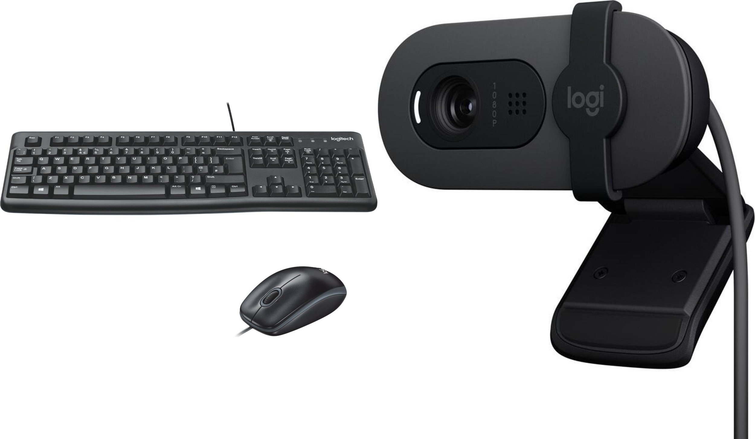 Klawiatura + mysz Logitech MK120 (920-002563) + Brio 100 (960-001585)