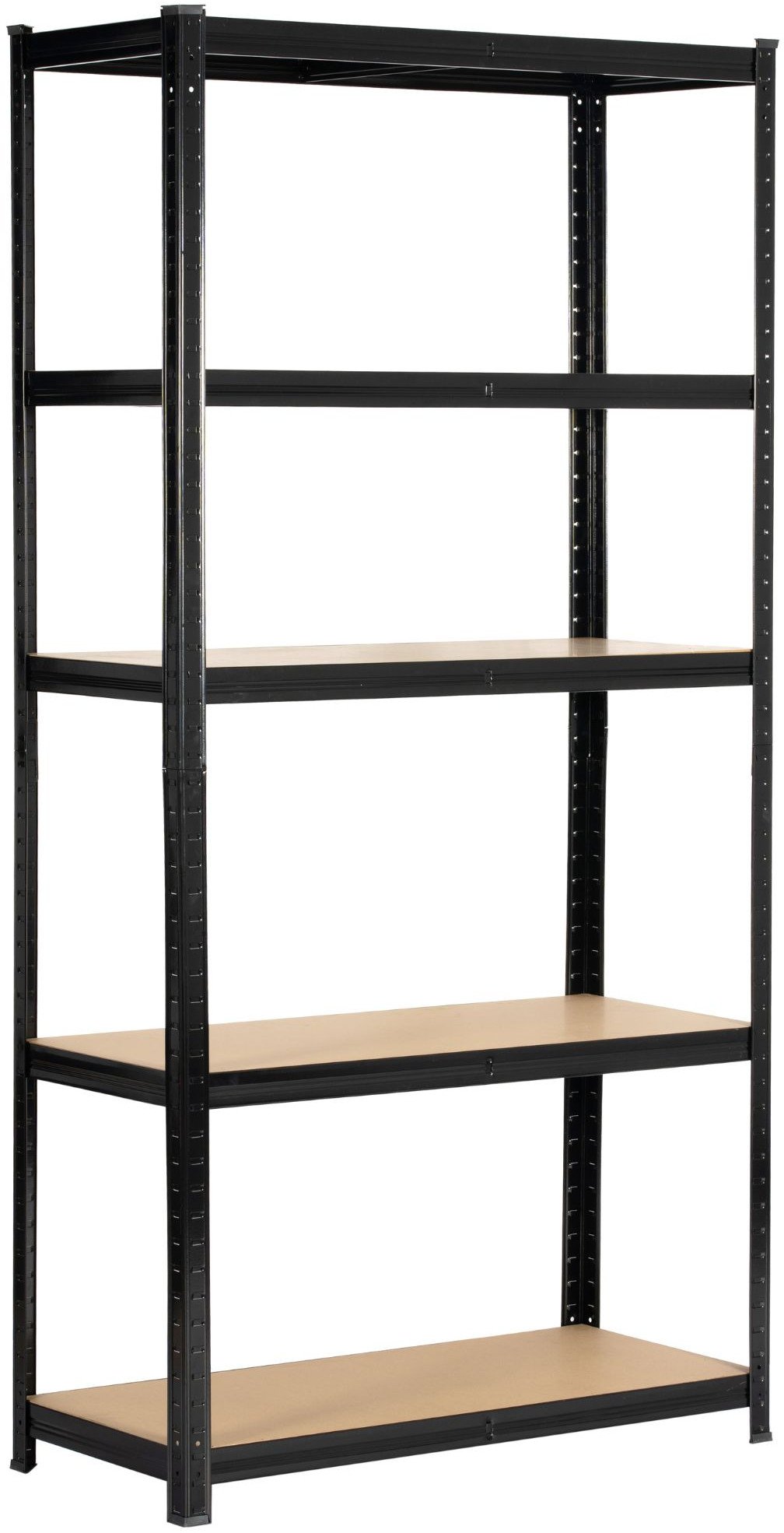 Fancy Garden Regał metalowy magazynowy warsztatowy do garażu piwnicy 90x40x180 cm - czarny