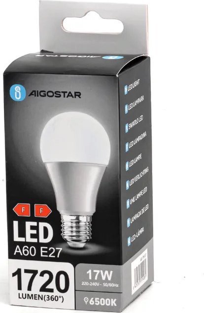 Aigostar Żarówka LED A60 E27 17W 6500k LED A60 E27 17W 6500k