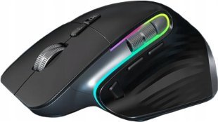 Mysz myszka bezprzewodowa 2,4GHz cicha ergonomiczna pionowa podświetlana