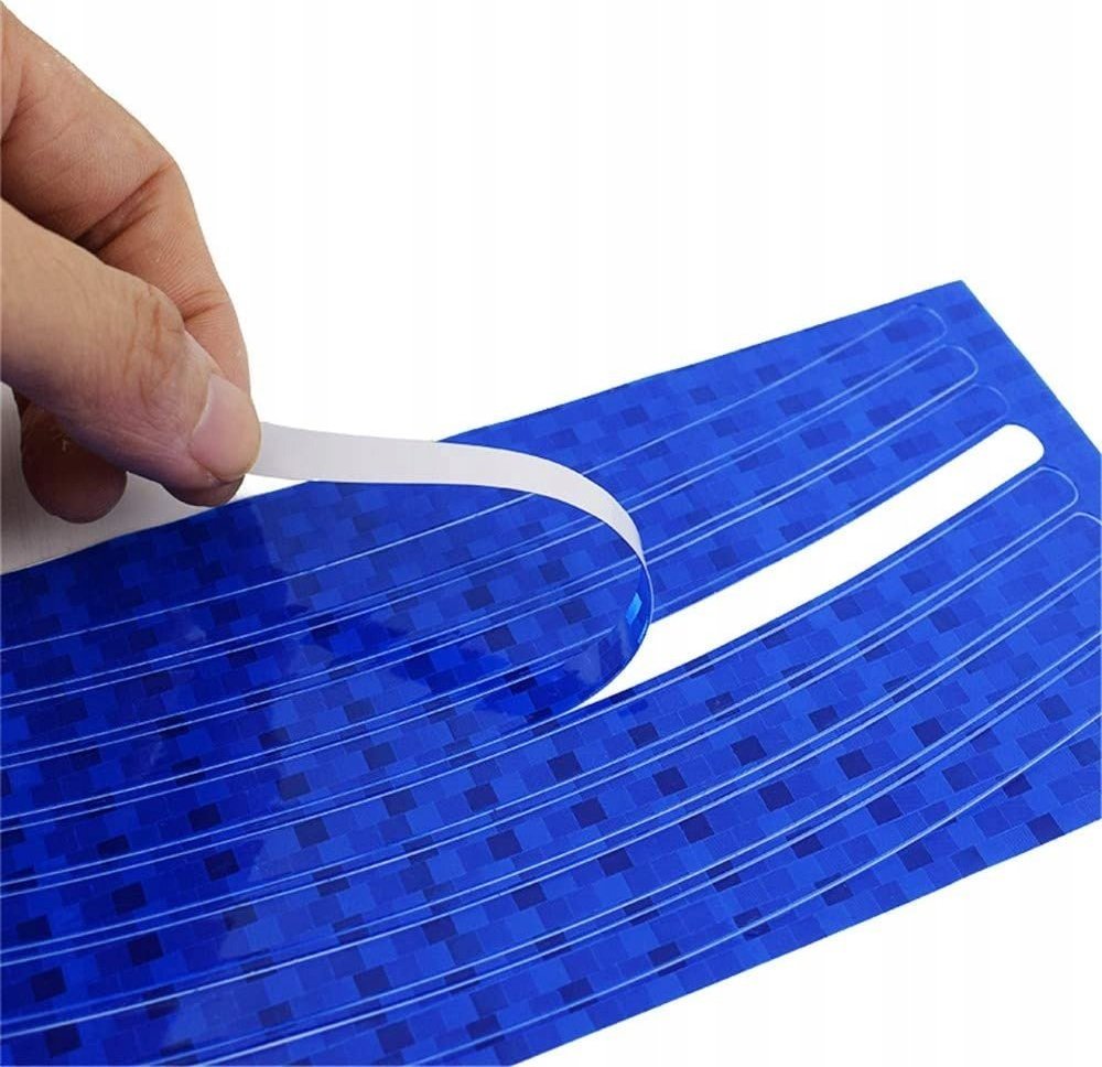 Korbi NAKLEJKI ODBLASKOWE SAMOPRZYLEPNE KOLORY 8SZT