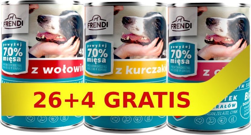 Frendi Frendi kawałki w delikatnym sosie Mix smaków 30x400g