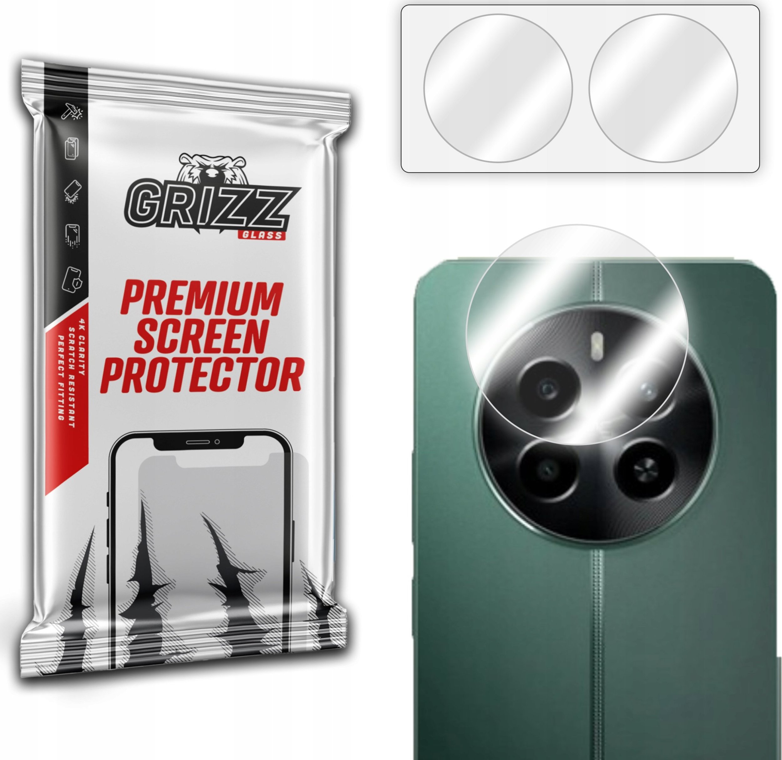 GrizzGlass Szkło na aparat GrizzGlass HybridGlass Camera do Realme 13 4G