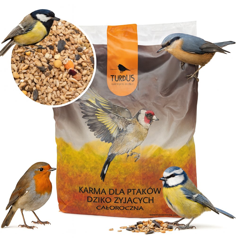Zdrowa Karma dla Ptaków na Zimę Mieszanka Ziarno 1kg