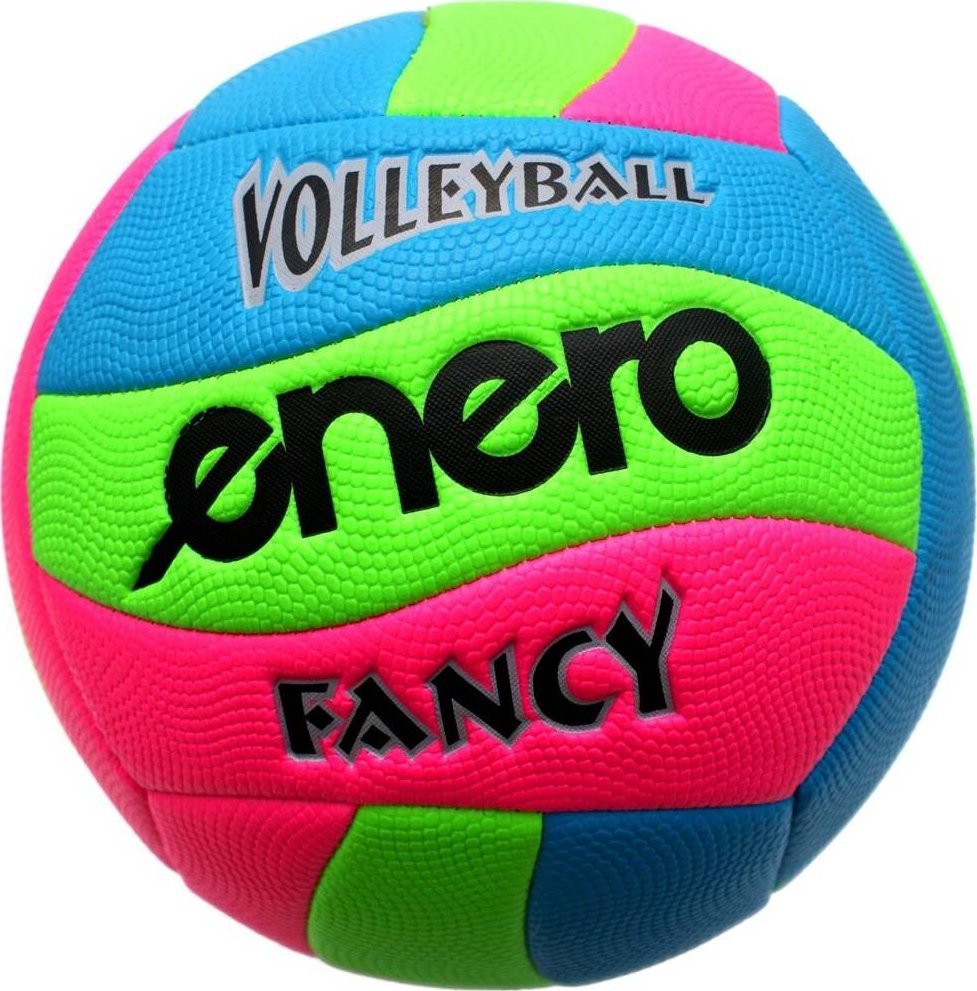 Enero PIŁKA SIATKOWA PLAŻOWA FANCY ENERO RÓŻOWY NIEBIESKI ZIELONY