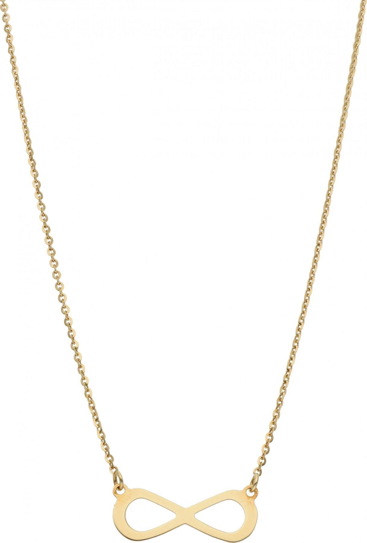 Rosanto Złoty łańcuszek celebrytka z nieskończonością 45 cm 585 14k