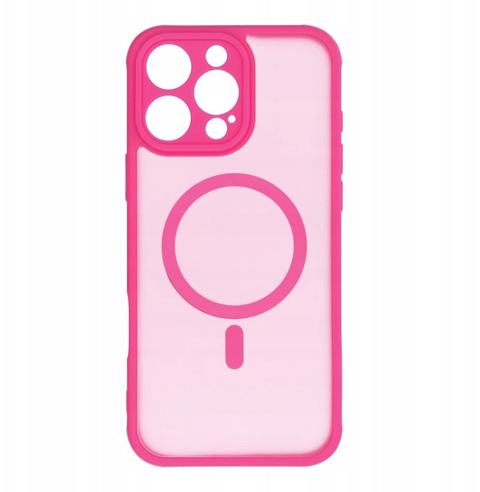 Futerał FULL MATTE MAG COVER kompatybilny z MagSafe do IPHONE 16 Pro Max różowy