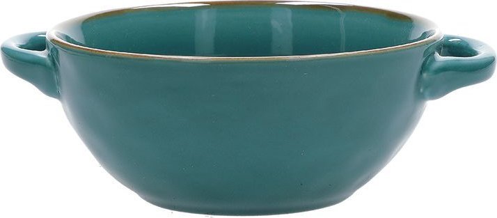 NPC Polska Rose&Tulipani Zestaw 4 misek do zupy z kamionki 2H 600 ml niebiesko-zielony