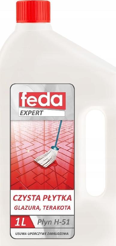 Feda Środek Płyn Do Mycia Płytek Glazury Terakoty 1L Czysta Płytka Feda