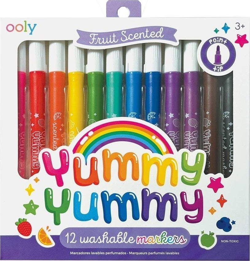 Ooly Pachnące flamastry 12 kolorów Yummy Yummy