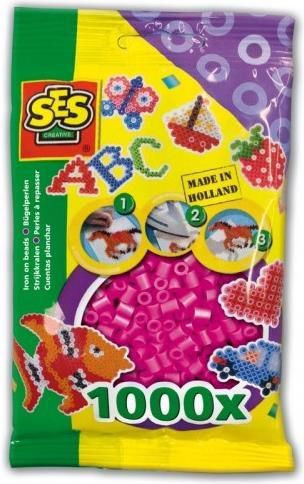 SES Koraliki do prasowanek - ciemny róż (216322)