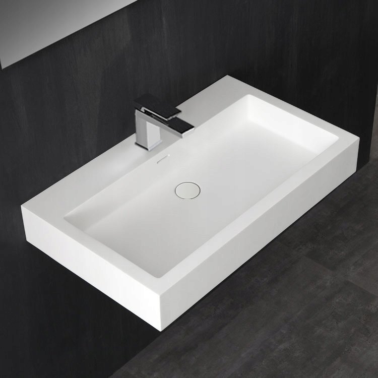 Umywalka EAGO Umywalka nablatowa z konglomeratu StoneArt 80x48