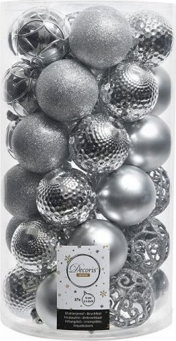 Decoris Bombki świąteczne Decoris Srebrzysty