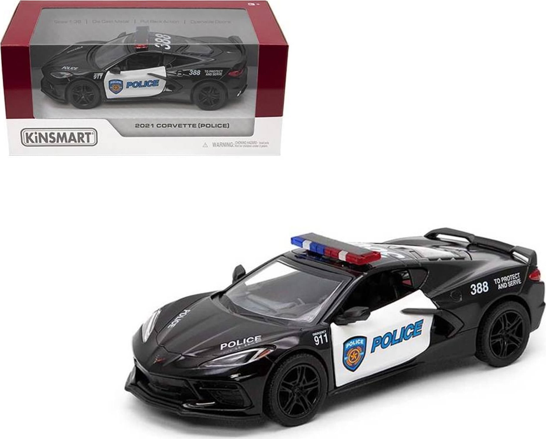 Trifox 2021 CORVETTE POLICJA 1:36