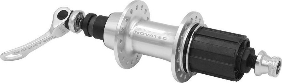 Piasta tylna Novatec NT-F362TSBT, 32H, 135x10 mm, srebrna