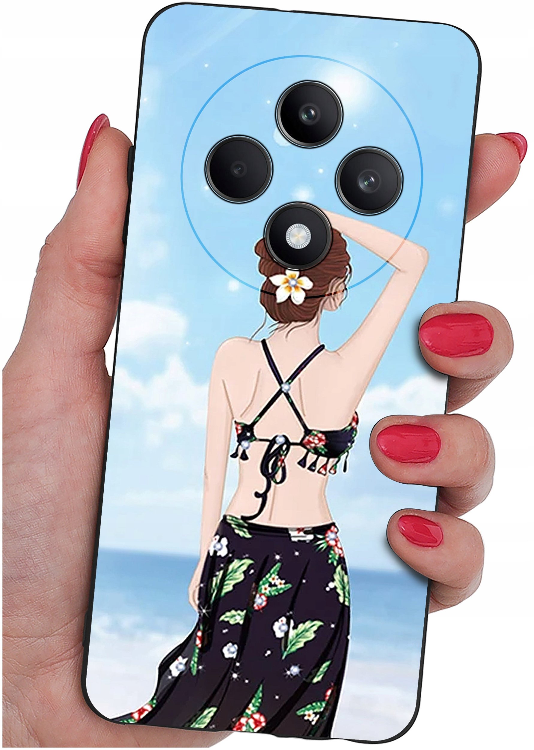 Etui do Oppo Reno 12 F 5G | 12 FS 5G WZORY |SILIKONOWE MATT CASE + SZKŁO 9H