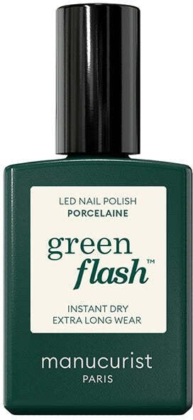 MANUCURIST_Green Flash Led Gel Nail Lacquer lakier do paznokci Porcelaine 15ml