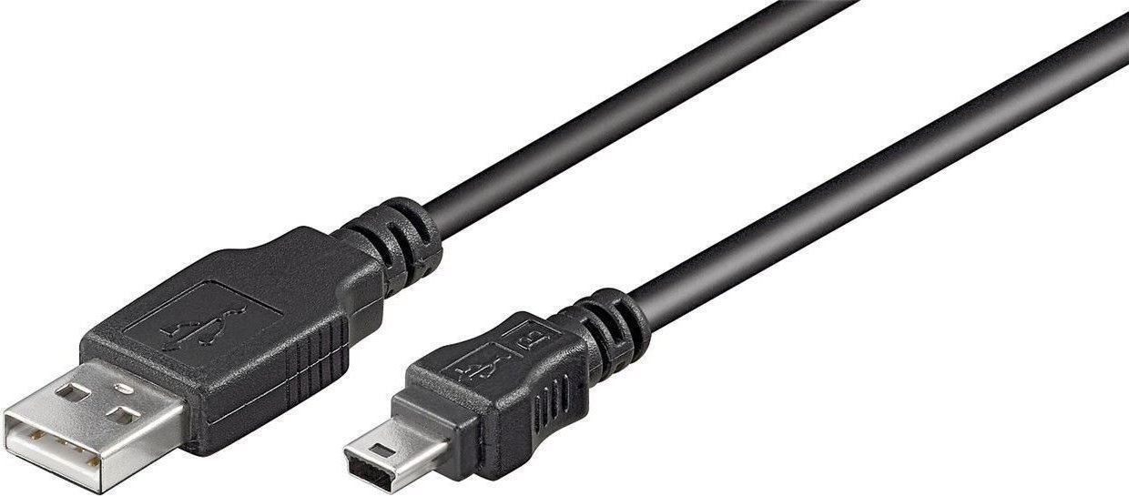 Kabel USB MicroConnect USB-A - miniUSB 10 m Czarny (USBAMB510)