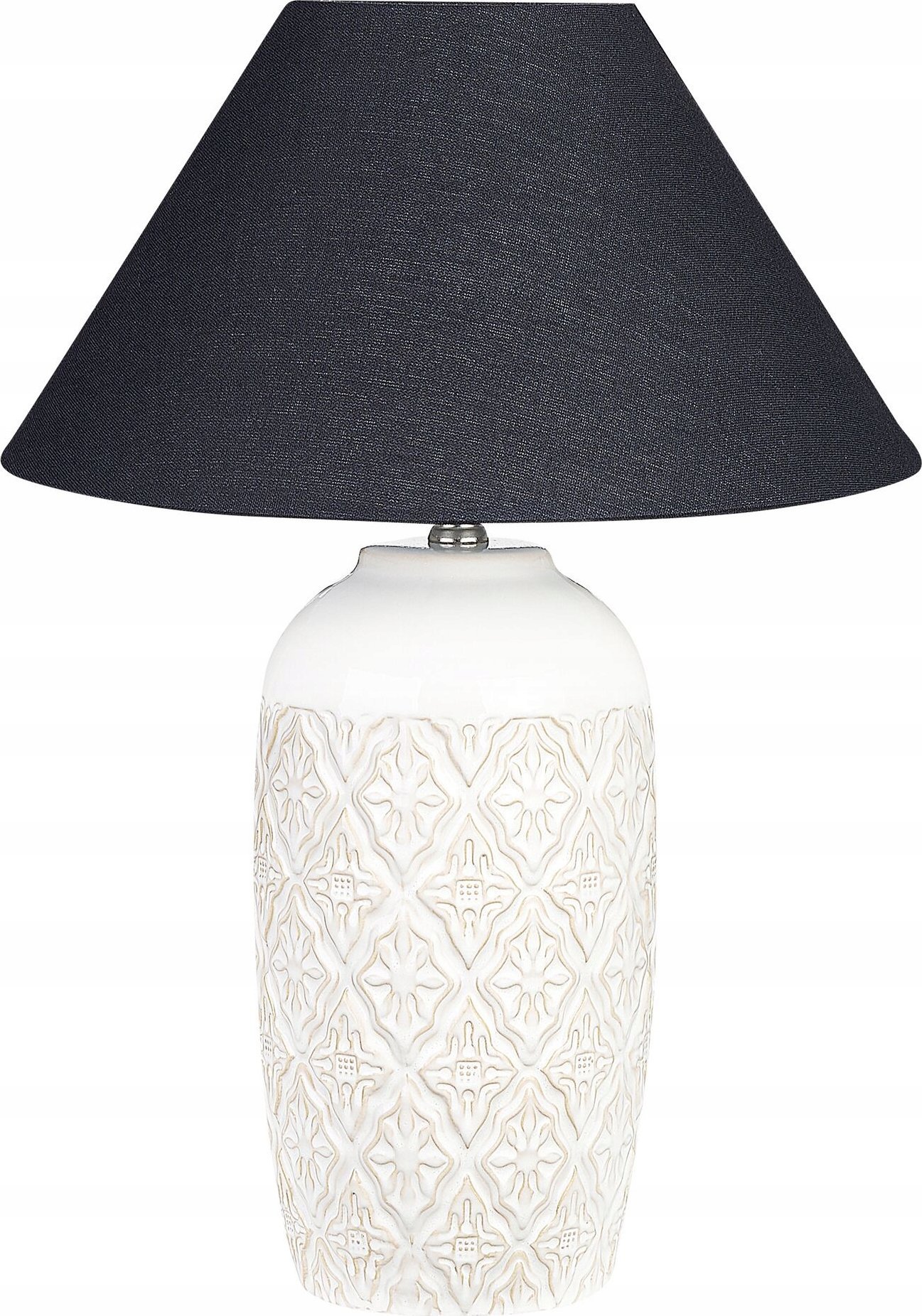 Beliani Lampa stołowa ceramiczna beżowa TELIRE