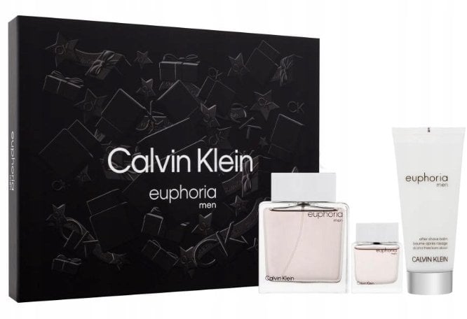 Calvin Klein Set Euphoria, Eau De Toilette, For Men, 100 ml Euphoria, Eau De Toilette, For Men, 15 ml Miniature Euphoria, After-Shave Balm, 100 ml For