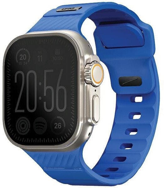 UNIQ pasek Stride Apple Watch Series1/2/3/4/5/6/7/8/9/SE/SE2/Ultra/Ultra 2 42/44/45/49mm FKM Rubber Strap niebieski/cobalt blue
