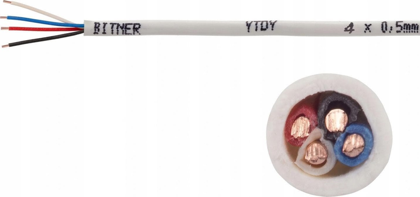 BITNER PRZEWÓD ALARMOWY DOMOFONOWY BITNER YTDY 4X0,5 - 100M