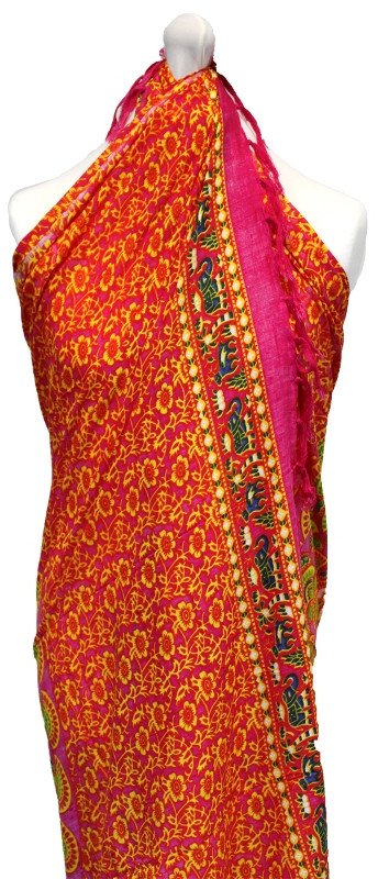 Indonezyjskie Sarongi Mandala - Różowy