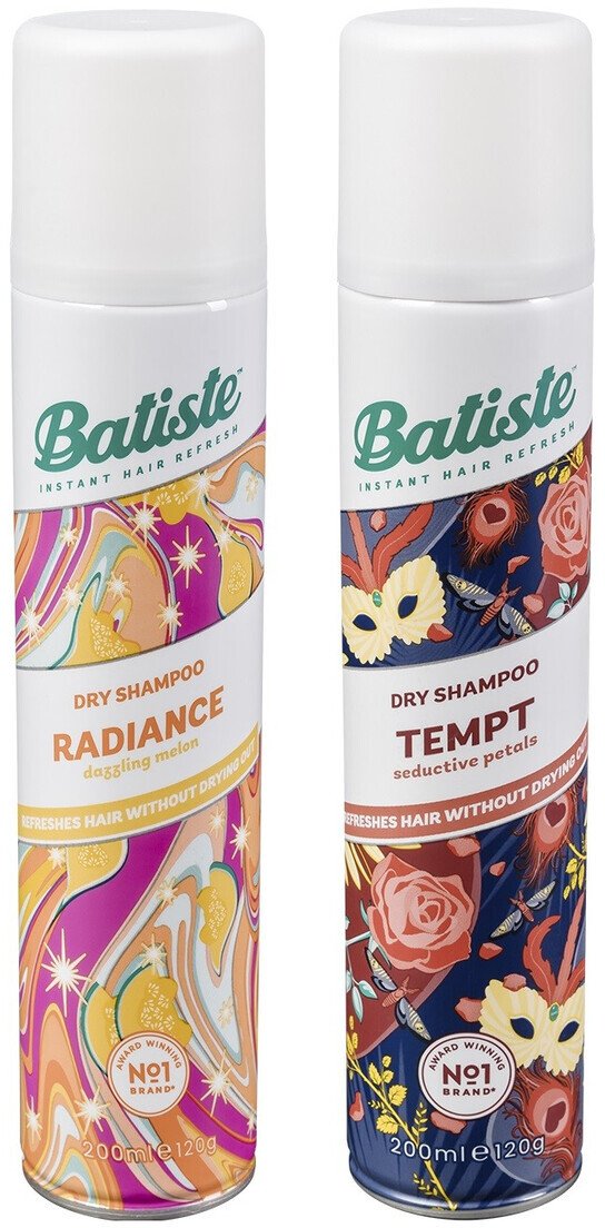 Batiste Zestaw radiance + tempt suche szampony do włosów 200ml + 200ml