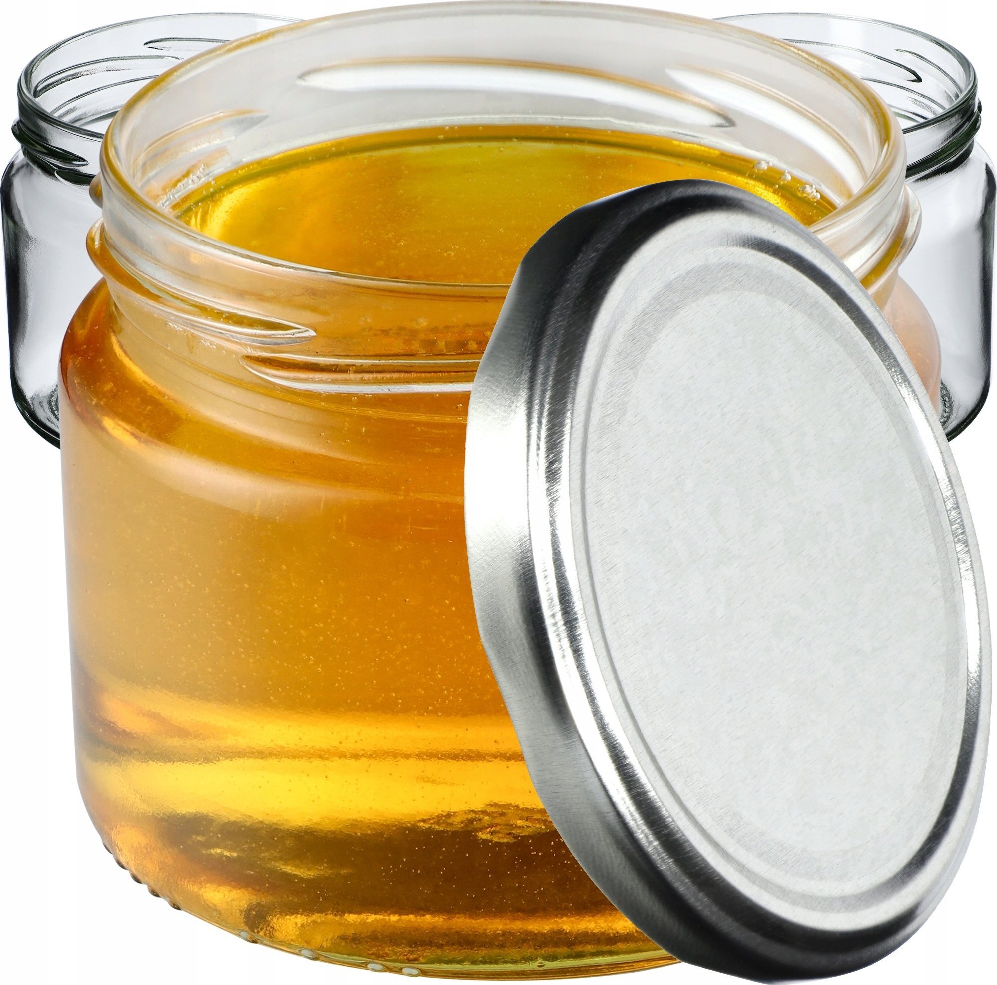 Kadax 100x Słoik Szklany 330 ml Dżem Miód Wieczko fi82