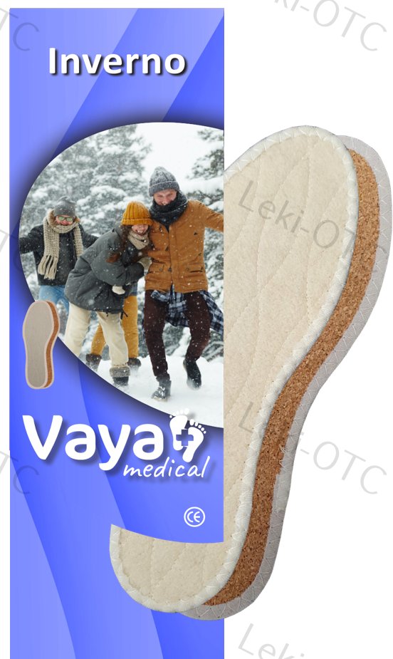 VAYA INVERNO termoizolacyjne pełne wkładki z wełną i korkiem 38