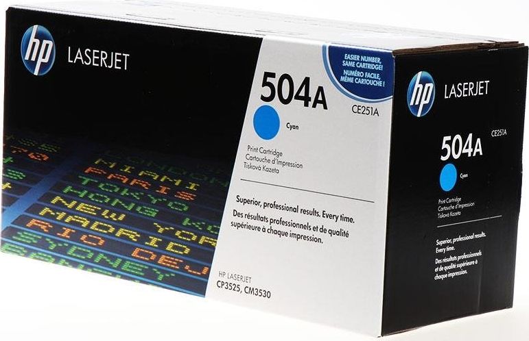 Toner HP 504A Cyan Oryginał (CE251A)