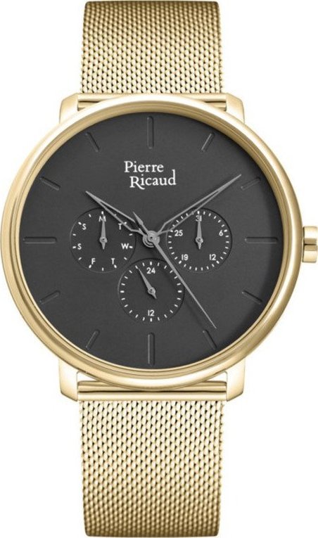 Zegarek Pierre Ricaud Zegarek męski Pierre Ricaud P97169.1116QF złoty
