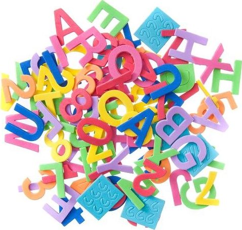 Dalprint Naklejki z pianki DPCRAFT Litery i cyfry 94szt. Dalprint