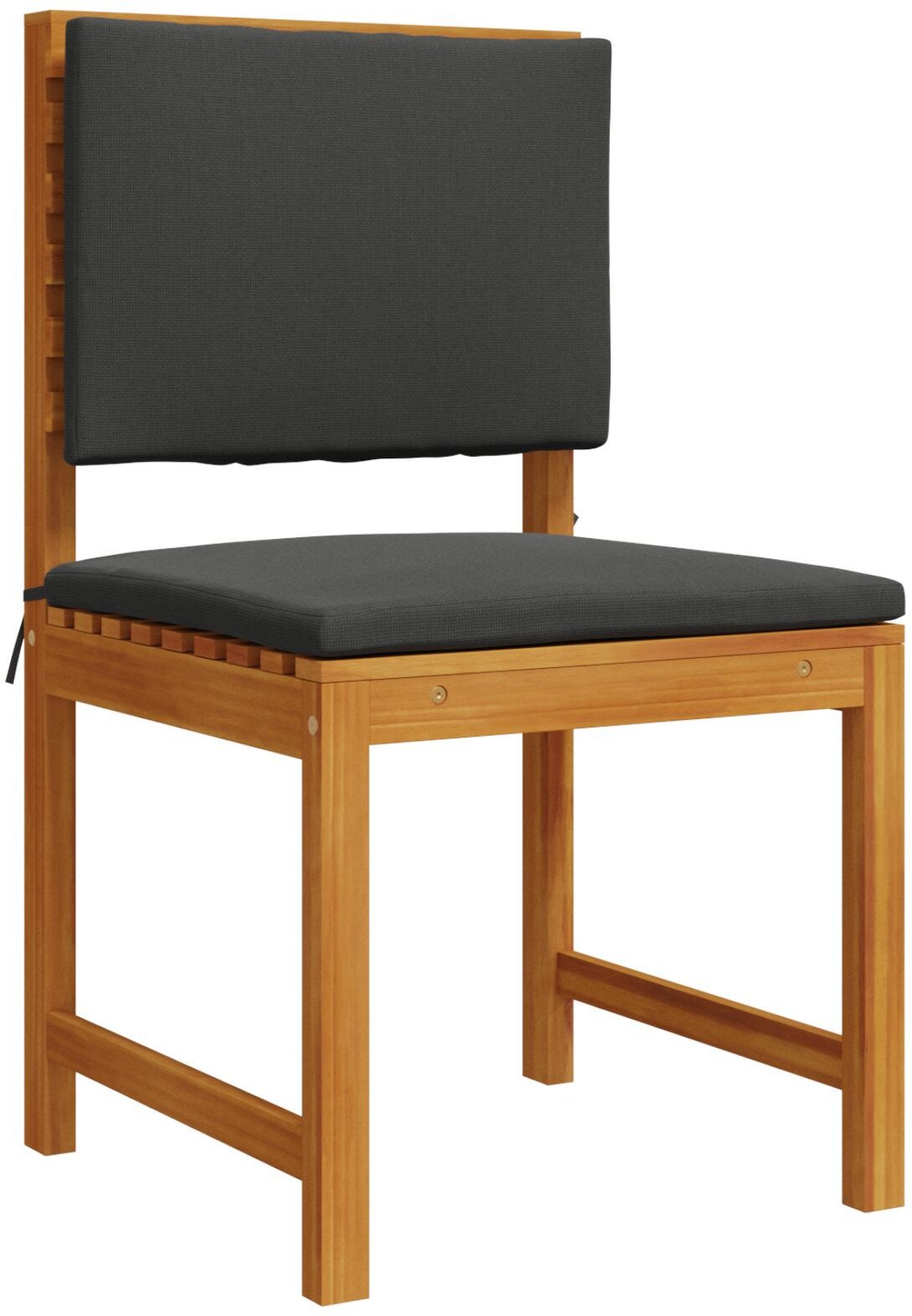 vidaXL Zestaw 3 Brązowy, Antracytowy Lite drewno akacjowe