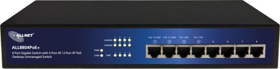 Switch Allnet 8P ALLNET ALL8804PoE+ POE+